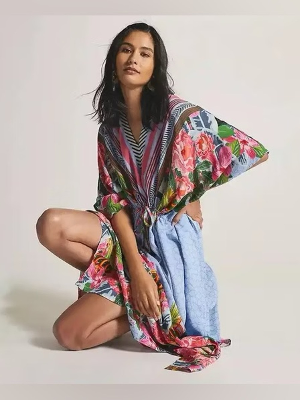 BL-NK London Dress (one size) Vibrant  Floral Multicolor Dress